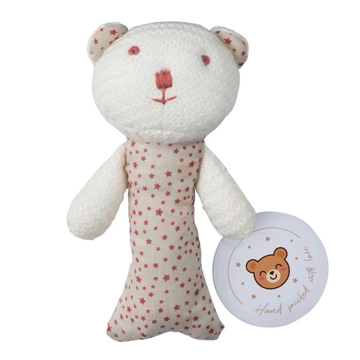 Picky Baby Rattle Squeaker- Deep Mauve 