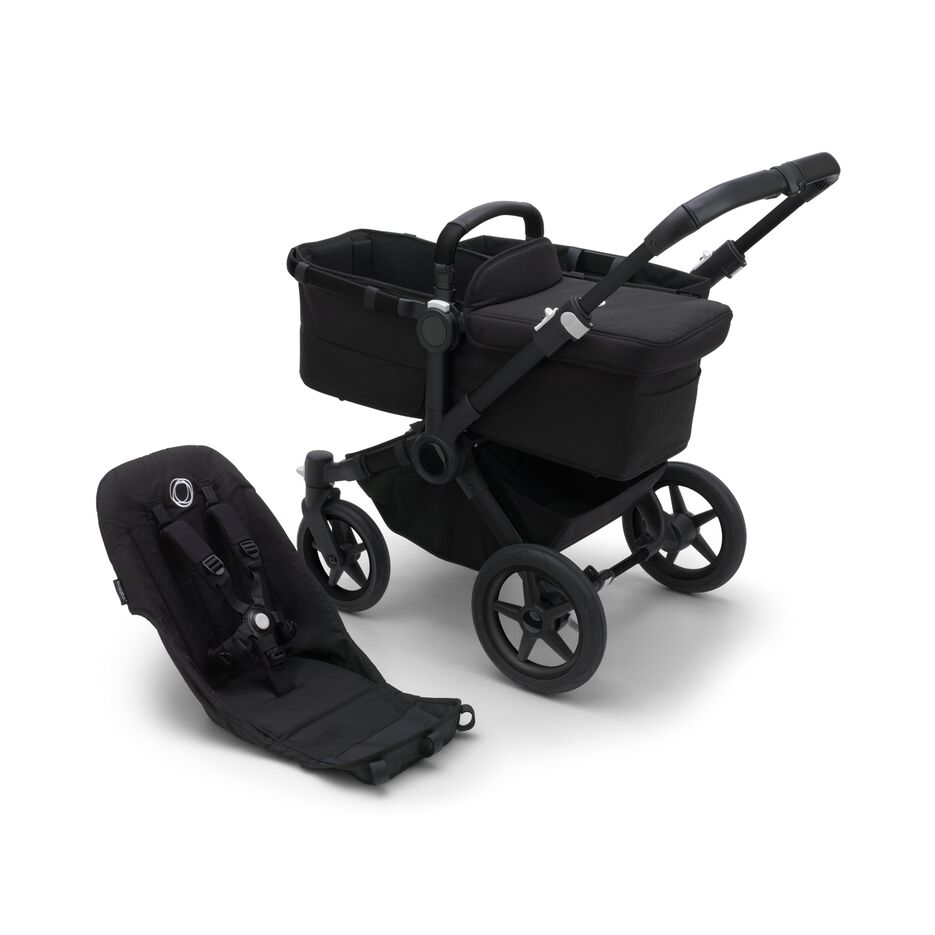 Bugaboo Donkey5 Black Base Midnight Black Fabric (Special Order (allow extra time for delivery))