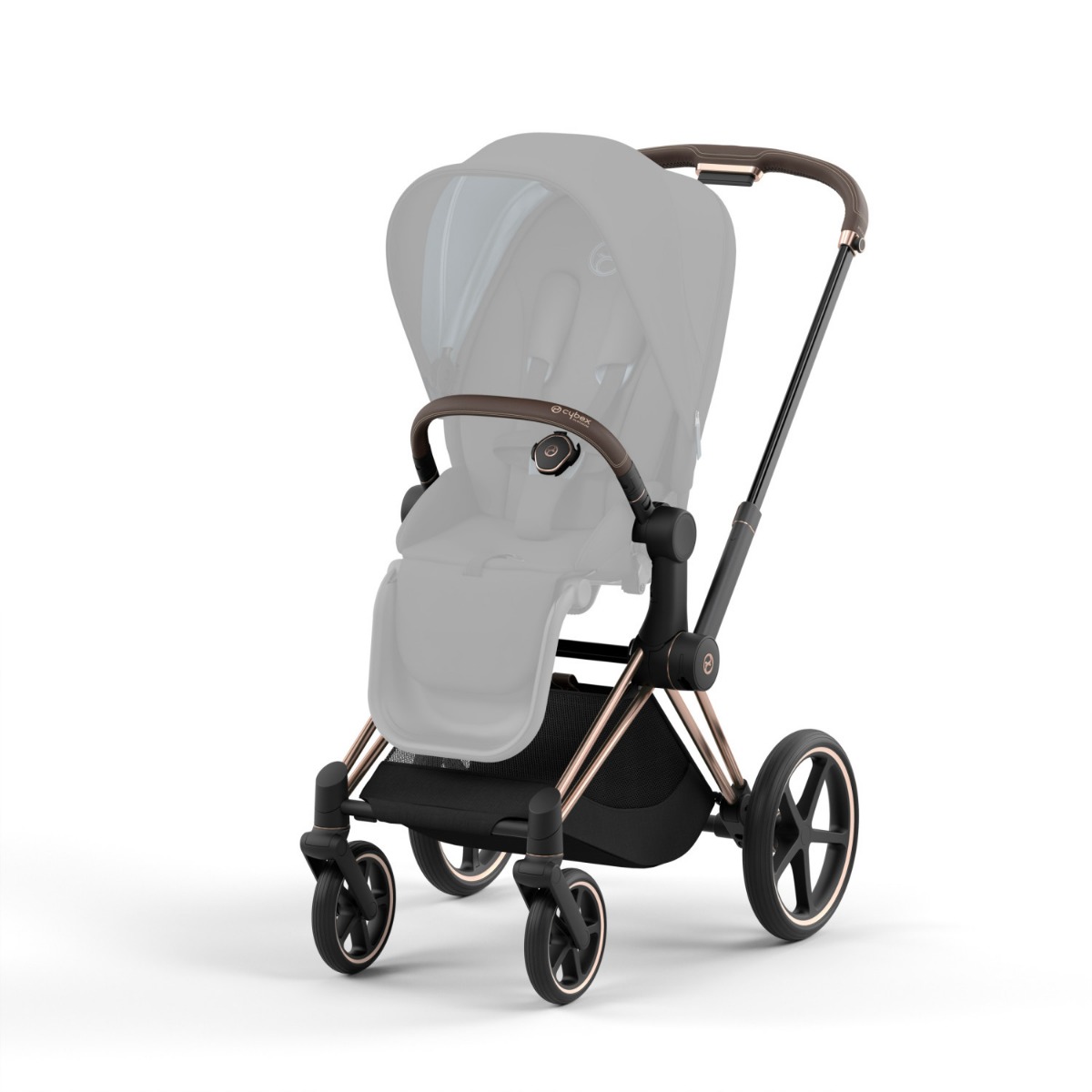 Cybex Priam 4 Frame - RoseGold/Brown (In Stock Ships Fast!)