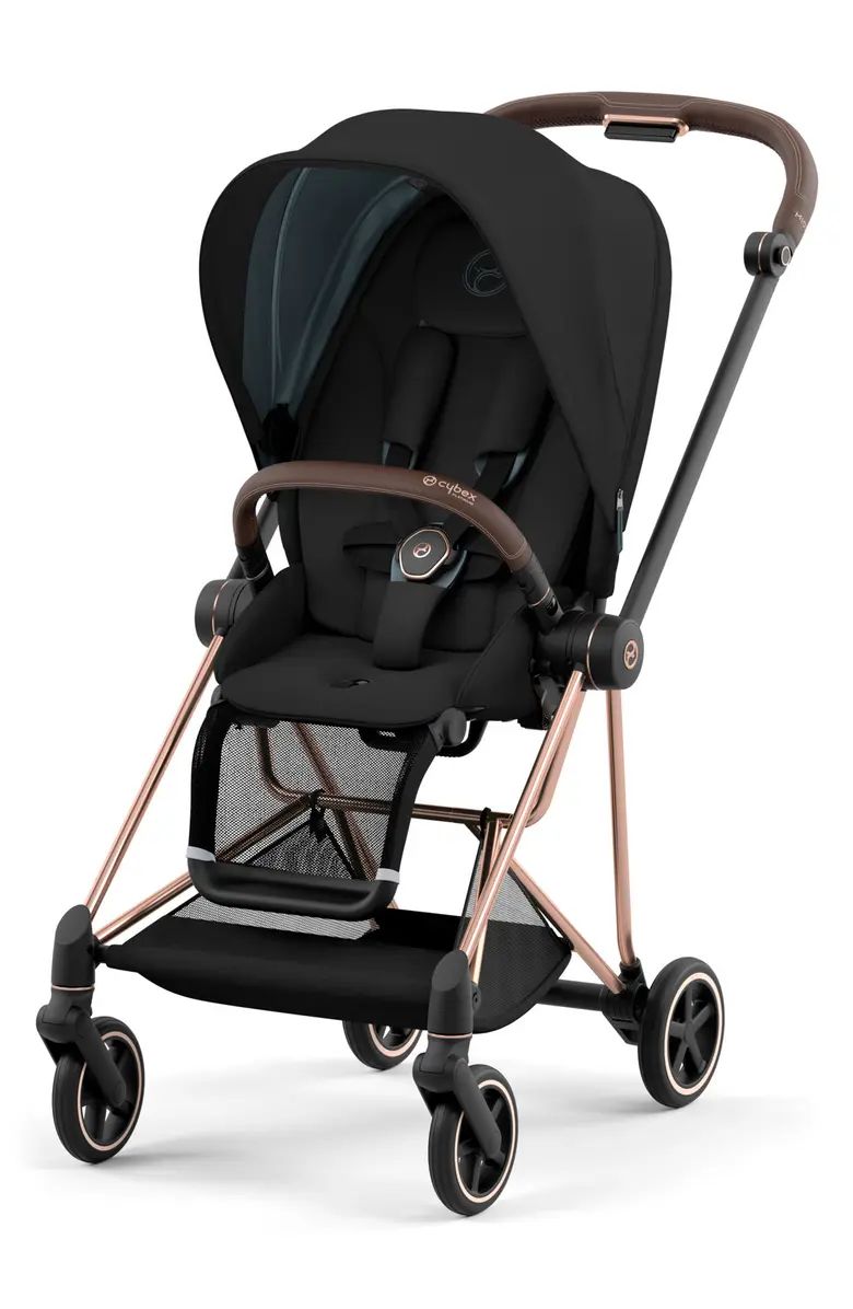 Cybex Mios 3 Stroller - Rose GoldFrame + Deep Black Seat Pack (Special Order (allow extra time for delivery))