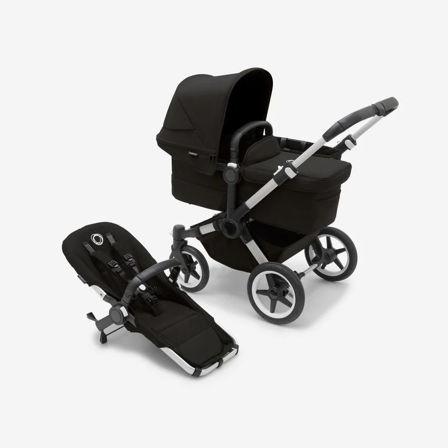 Bugaboo Donkey 5 Mono Complete Alu/midnight Black-midnight Black (In Stock Ships Fast!)