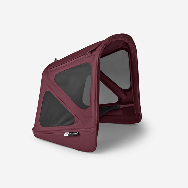 Bugaboo Donkey Breezy Sun Canopy-Dark Cherry Red (Special Order (allow extra time for delivery))