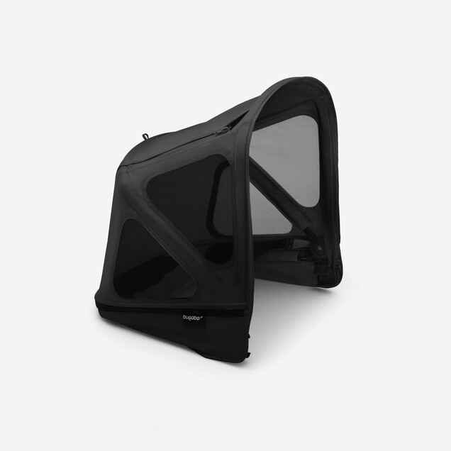 Bugaboo Donkey Breezy Sun Canopy-Midnight Black (Special Order (allow extra time for delivery))