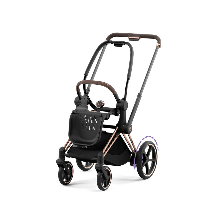 Cybex ePriam2 Frame - Rose Gold/Brown (Special Order (allow extra time for delivery))