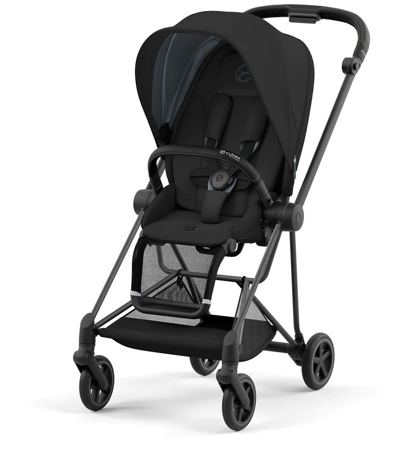 Cybex Mios 3 Stroller Matte Black/Blk Frame + Deep Black Seat Pack (Special Order (allow extra time for delivery))