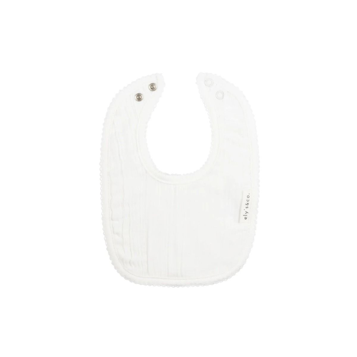 Ely's & Co Muslin Bib - Ivory Ely's & Co Muslin Bib - Ivory