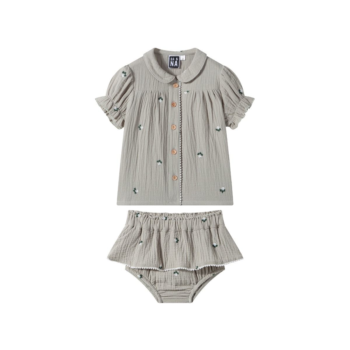 Ba & Na Baby Boy Gauze Set - Black Ba & Na Baby Boy Gauze Set - Black