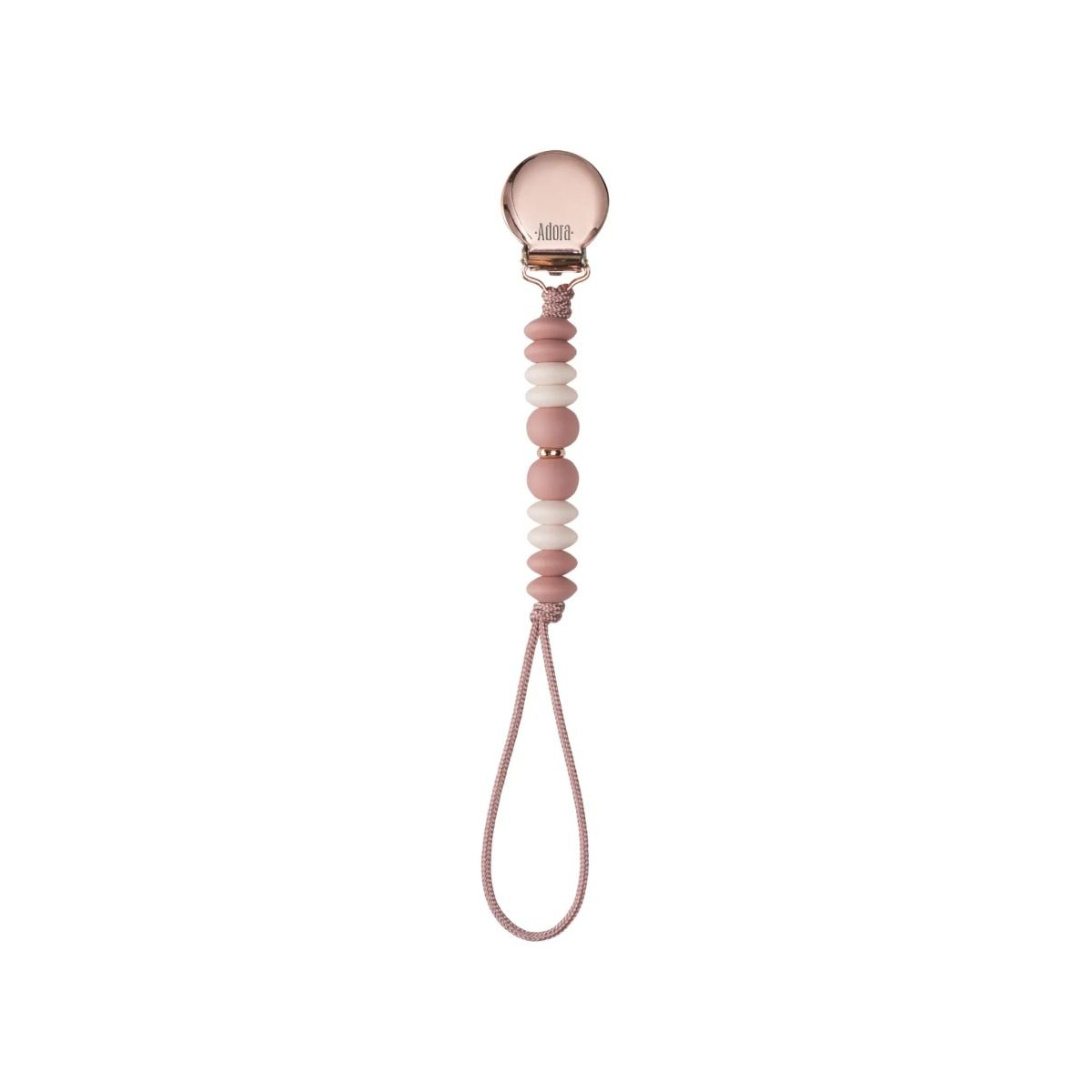 Adora Rosewood Ombre Pacifier Clip Adora Rosewood Ombre Pacifier Clip