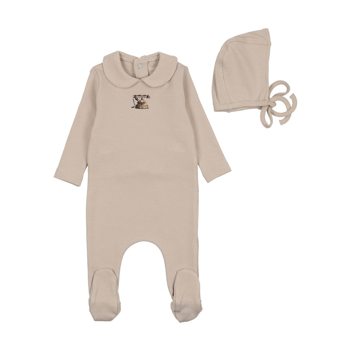 Bee & Dee Antique Phone Footie with Beanie - Elmwood - Boy's Bee & Dee Antique Phone Footie with Beanie - Elmwood - Boy's