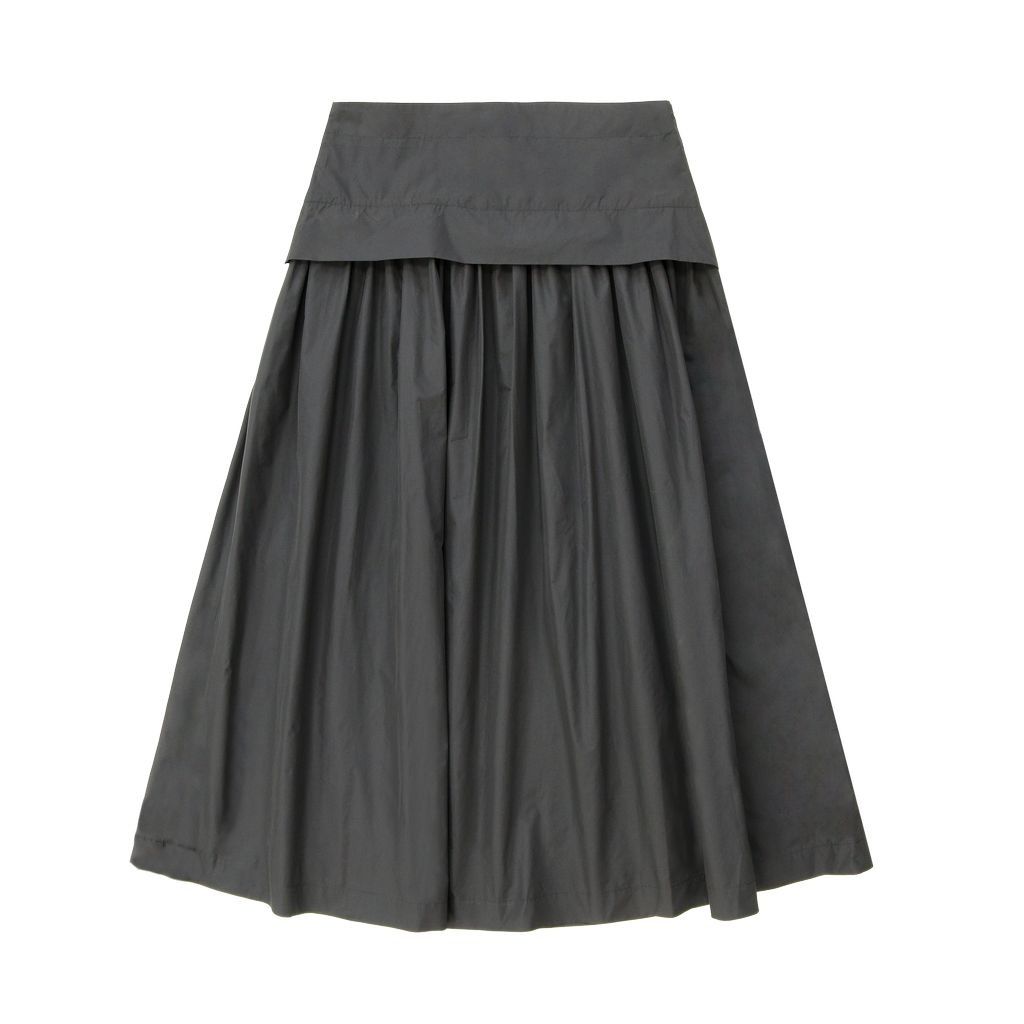 Coco Blanc Tafetta Skirt Black