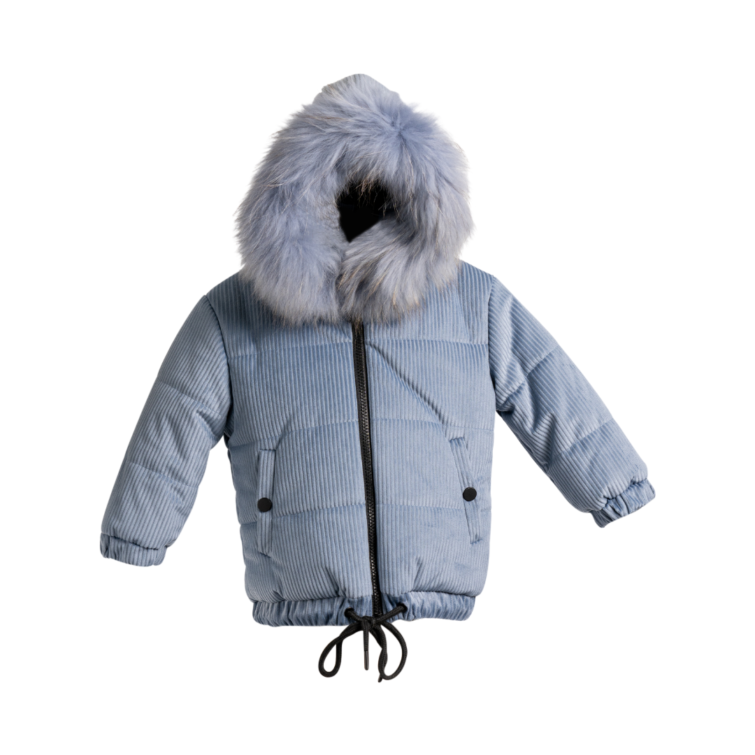 Mantel Drawstring Bomber - Blue Mantel Drawstring Bomber - Blue