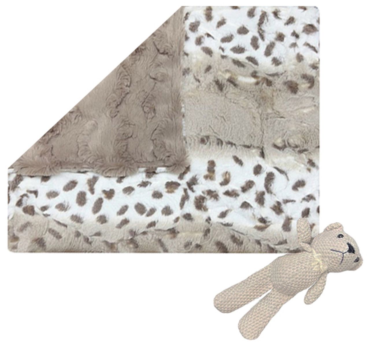Delore Glacier Taupe & Arctic Lynx Taupe Lovey Delore Glacier Taupe & Arctic Lynx Taupe Lovey