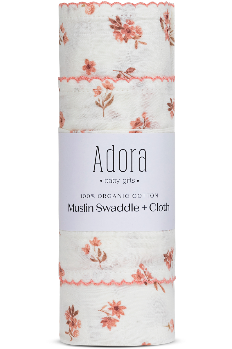 Adora Floral Girls Swaddle & Cloth Adora Floral Girls Swaddle & Cloth