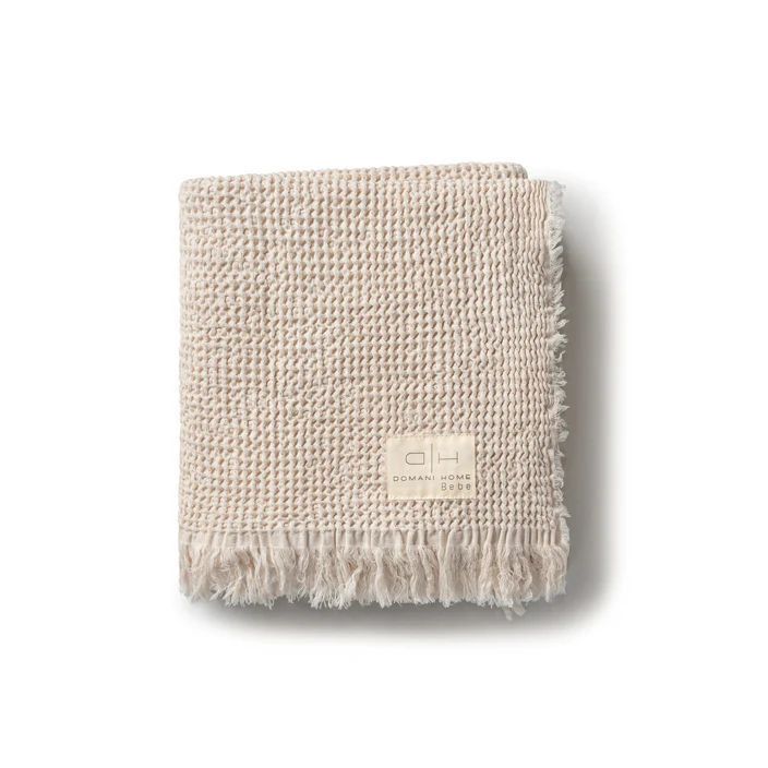Domani Home Waffle Muslin Stone Baby Blanket Domani Home Waffle Muslin Stone Baby Blanket
