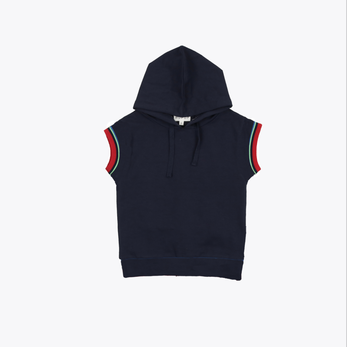 Bopop Taupe/Orange Block Boys Polo LS - Lt Blue Bopop Taupe/Orange Block Boys Polo LS - Lt Blue