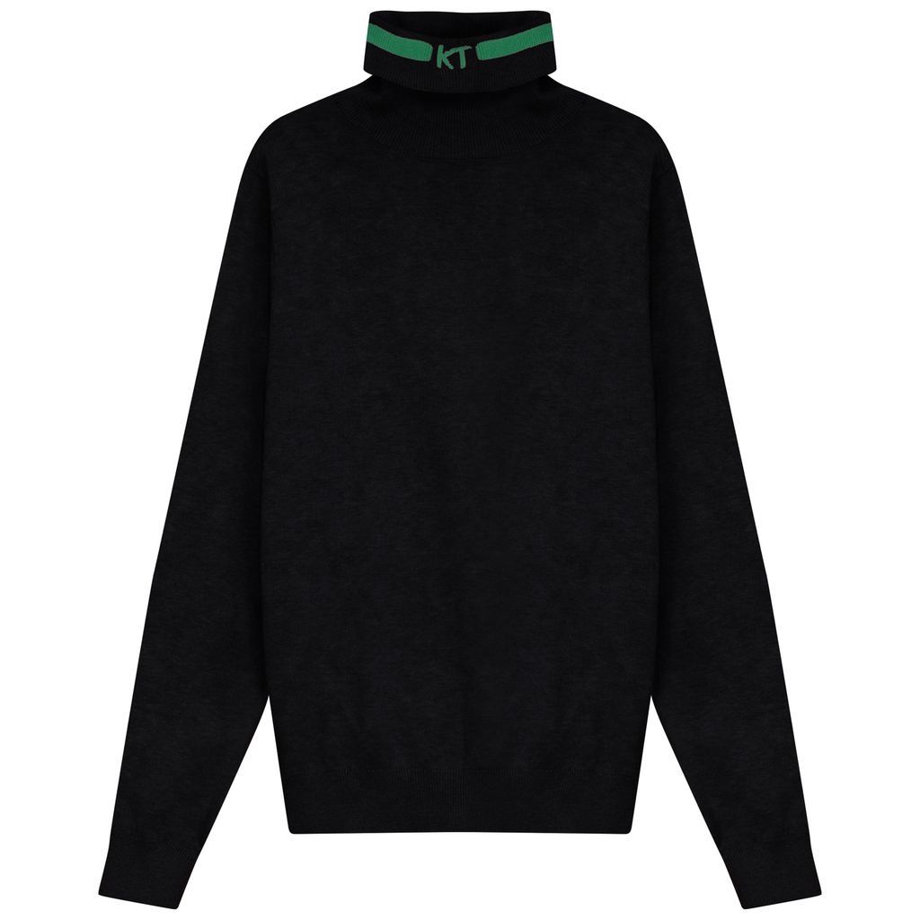 KIX LOGO DETAIL TURTLENECK Black