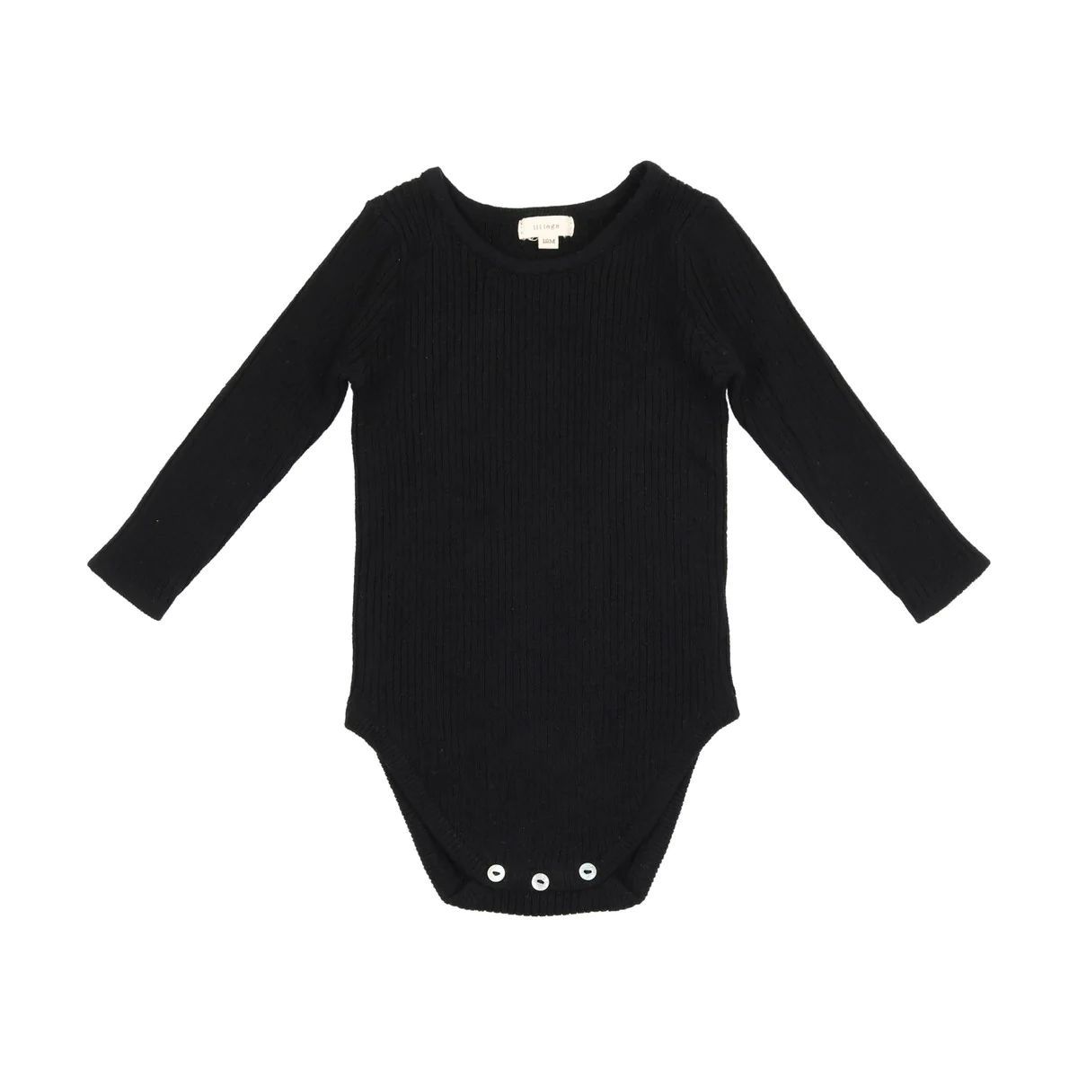 Lil legs Knit Crewneck Onesie - Black Lil legs Knit Crewneck Onesie - Black