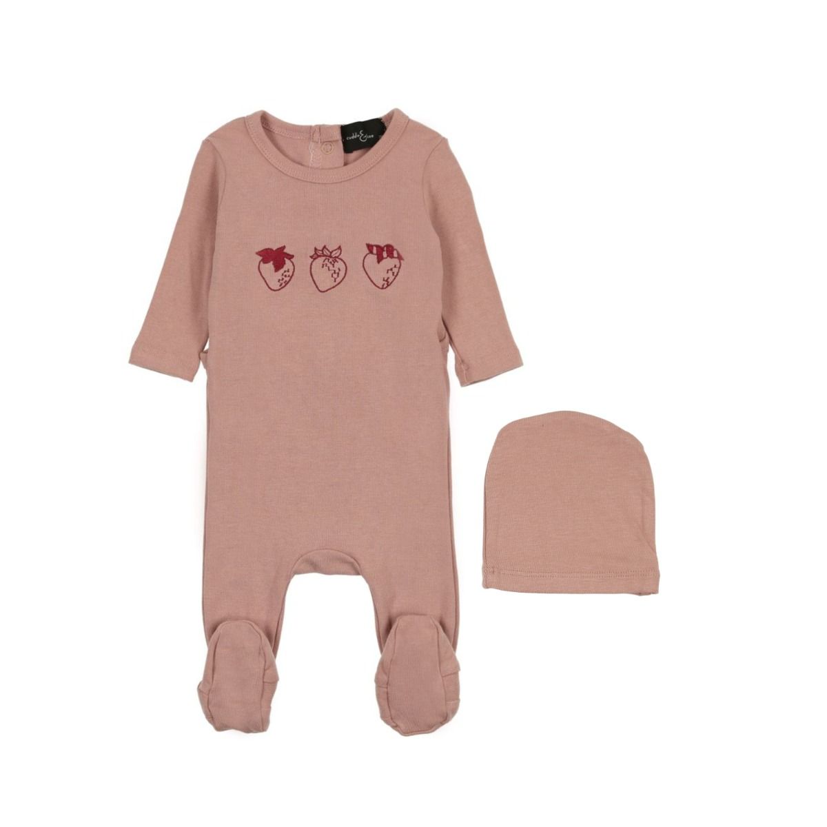 Cuddle & Coo Strawberry Stretchie - Pink Cuddle & Coo Strawberry Stretchie - Pink