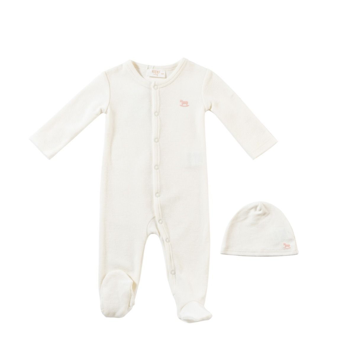 Kipp Rocking Horse Terry Romper Set - Blue Kipp Rocking Horse Terry Romper Set - Blue