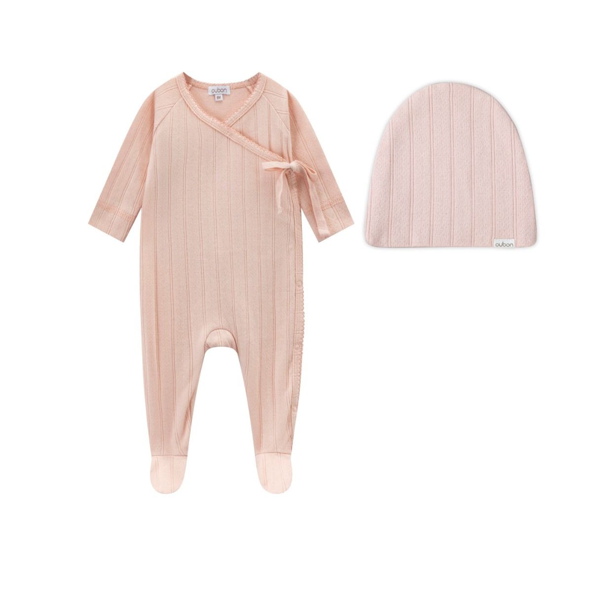 Oubon Carasoul Footie & Hat - Pink Oubon Carasoul Footie & Hat - Pink