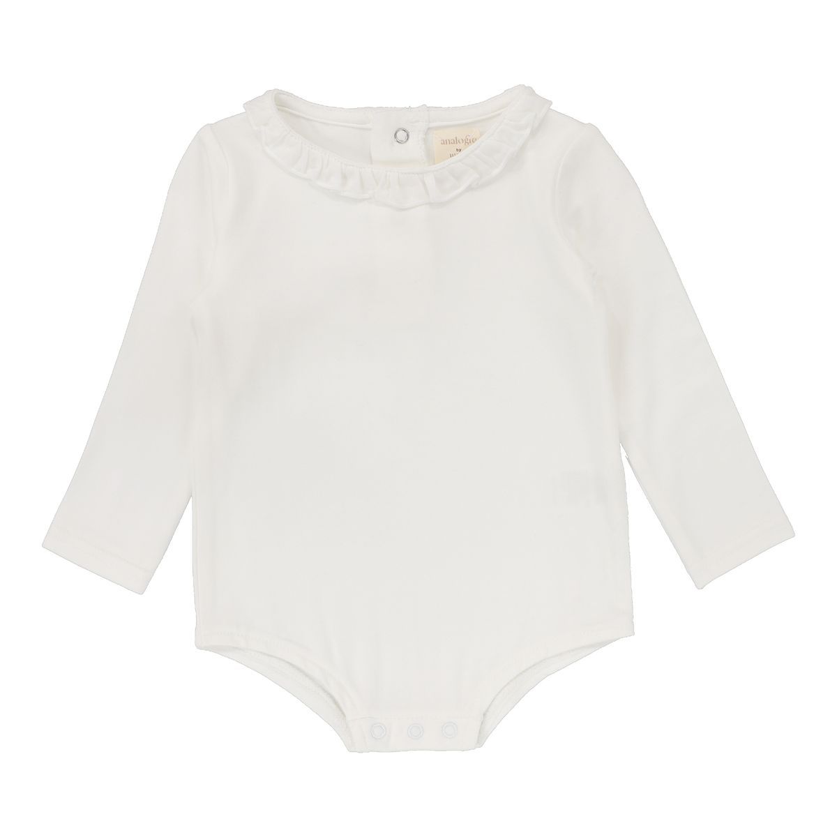 Lil Legs Ruffle Collar Onesie - Winter White Lil Legs Ruffle Collar Onesie - Winter White