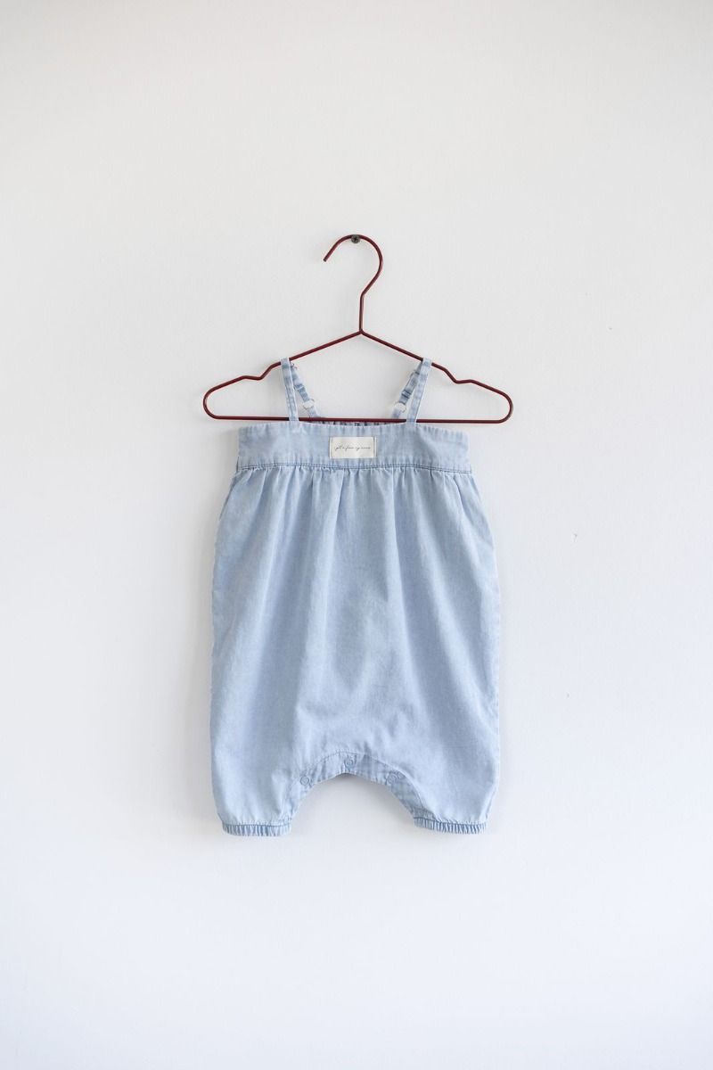 Please Mom Free Fall Spaghetti Strap Denim Playsuit Please Mom Free Fall Spaghetti Strap Denim Playsuit