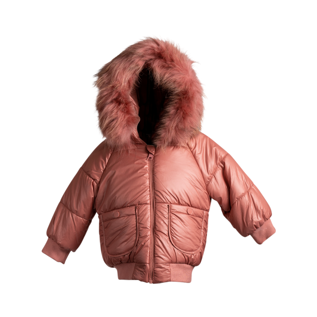 Mantel Snap Pocket Bomber - Slate Rose Mantel Snap Pocket Bomber - Slate Rose