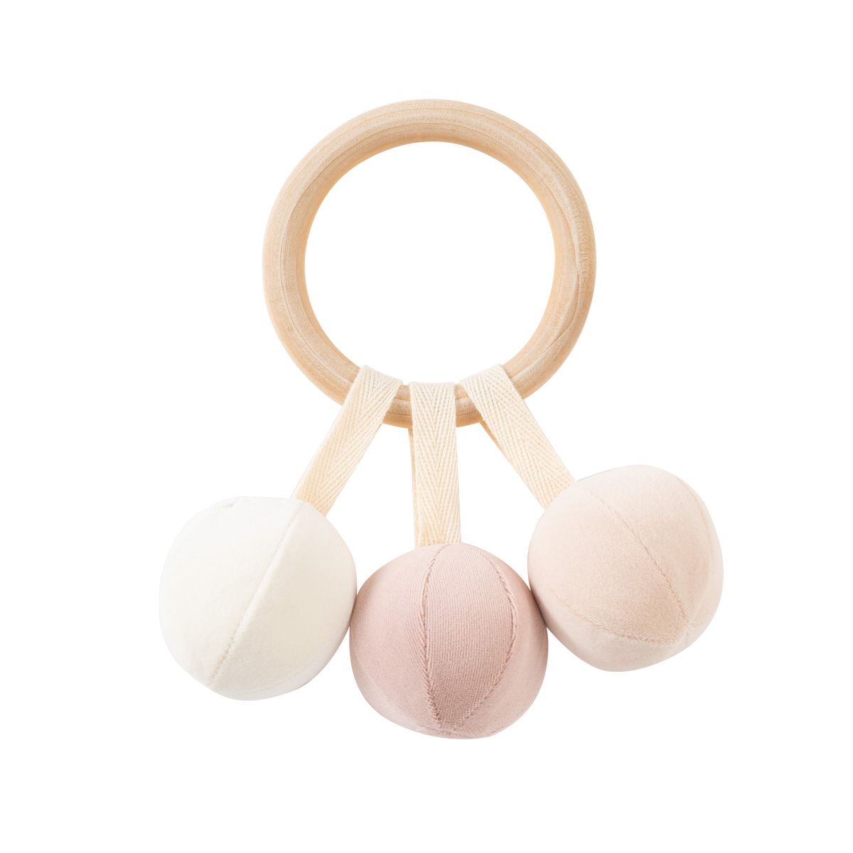 Kipp Velvet Rattle Toy- Pink Kipp Velvet Rattle Toy- Pink