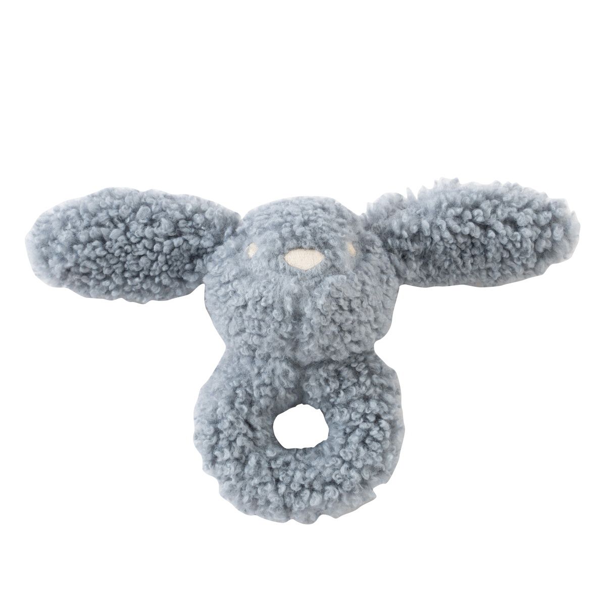 Kipp Furry Friends Rattle- White Kipp Furry Friends Rattle- White