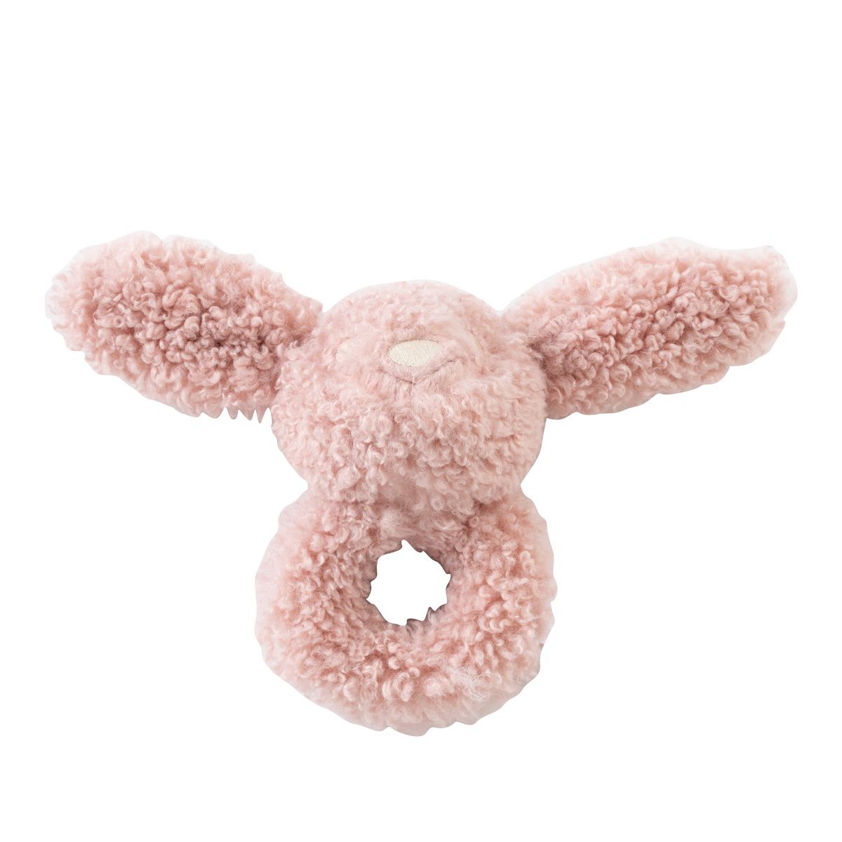 Kipp Furry Friends Rattle- White Kipp Furry Friends Rattle- White