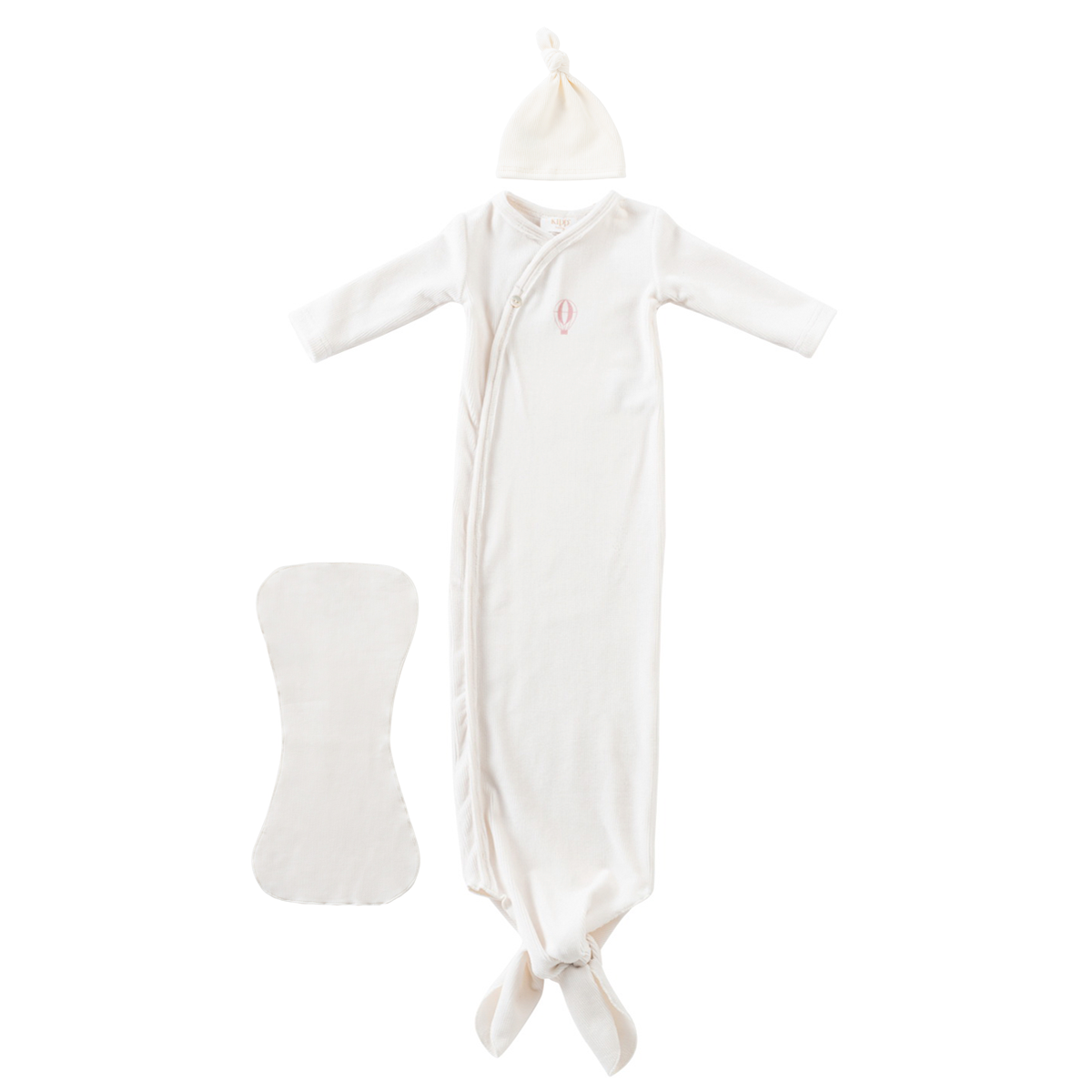 Kipp Knotted Gown Set- Blue Kipp Knotted Gown Set- Blue