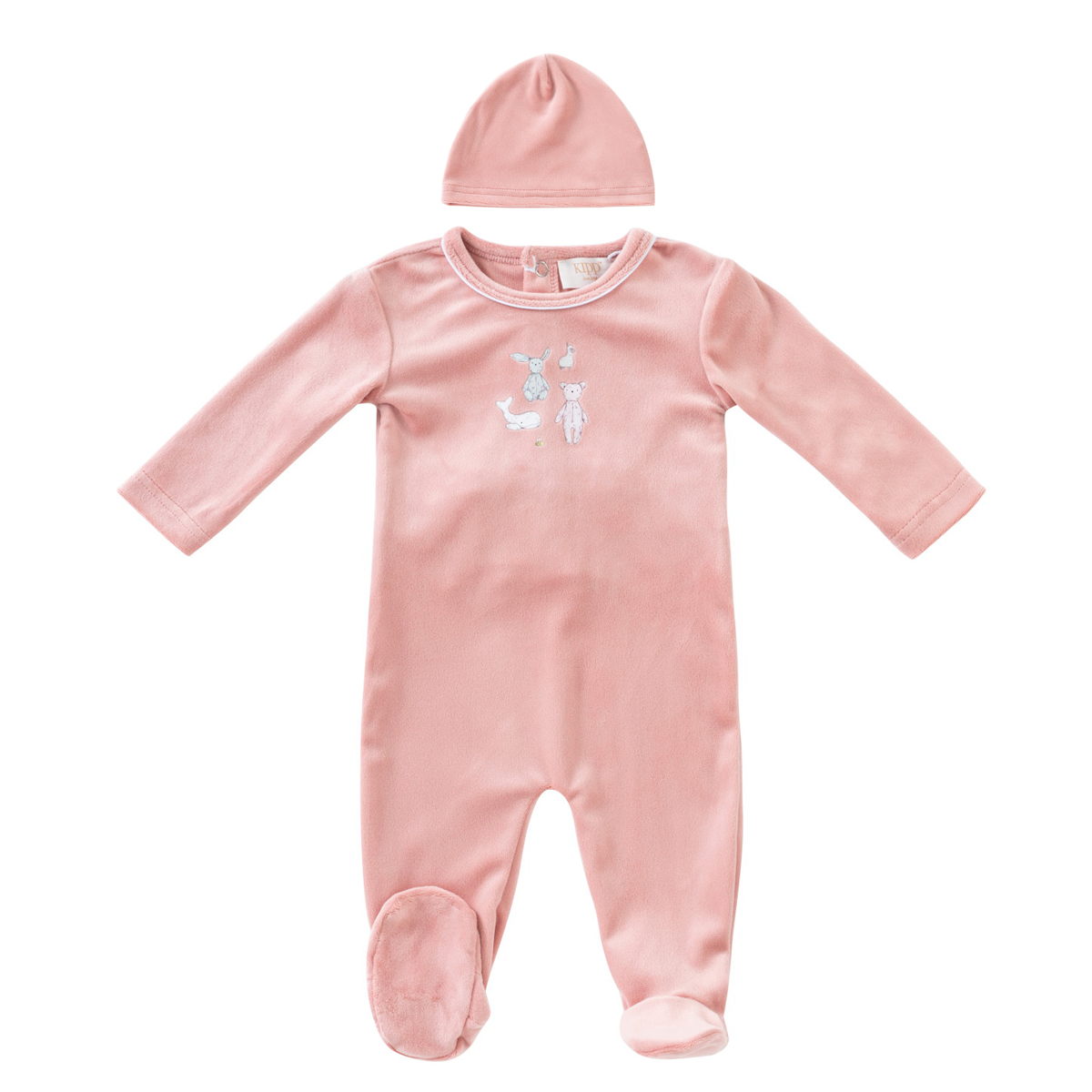 Kipp Stuffed Friends Romper- Mauve Kipp Stuffed Friends Romper- Mauve
