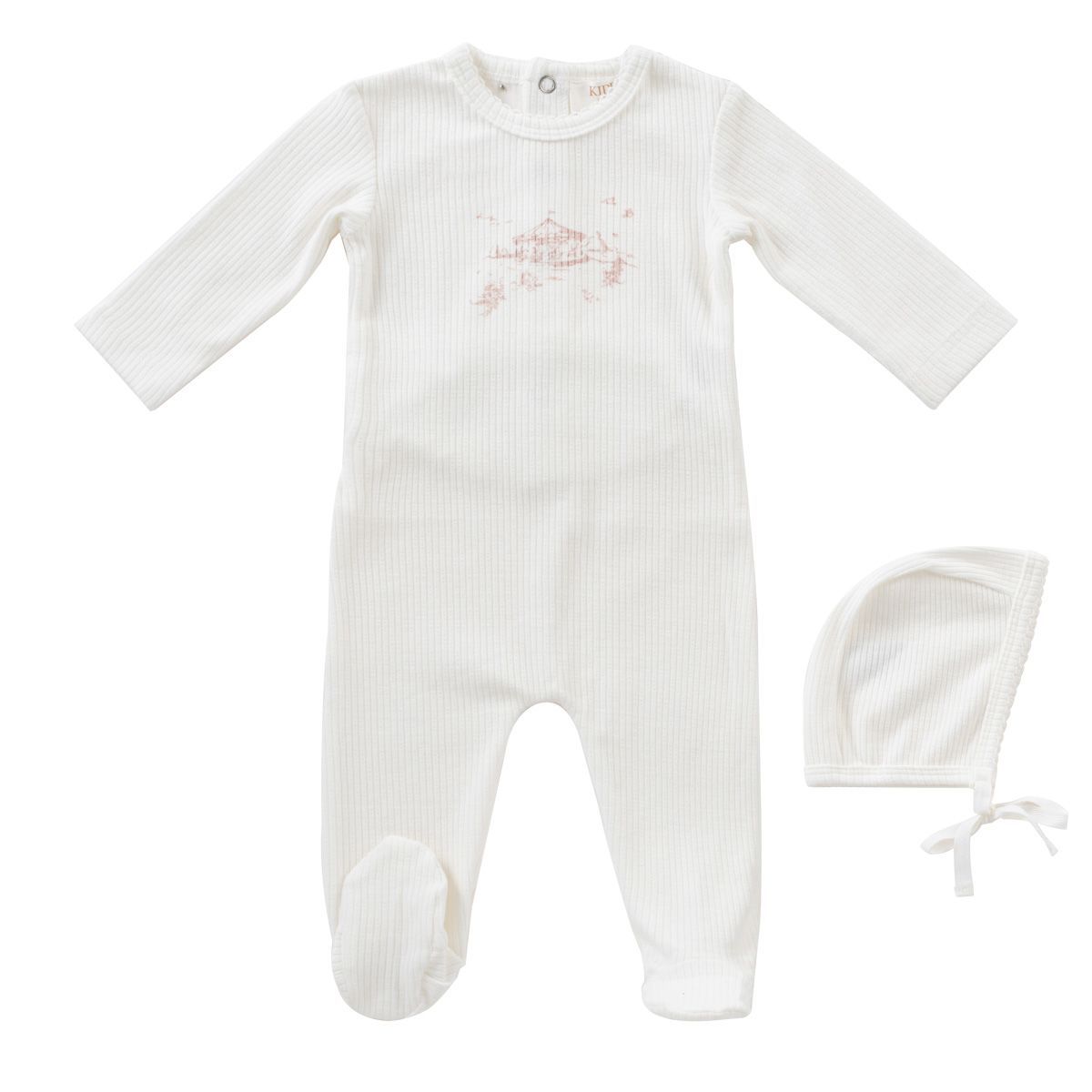 Kipp Carousel Romper & Bonnet - Pink Kipp Carousel Romper & Bonnet - Pink