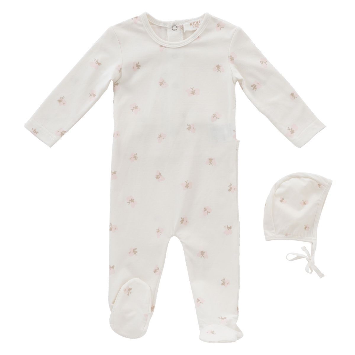 Kipp Butterfly Romper & Bonnet Set - Blue Kipp Butterfly Romper & Bonnet Set - Blue