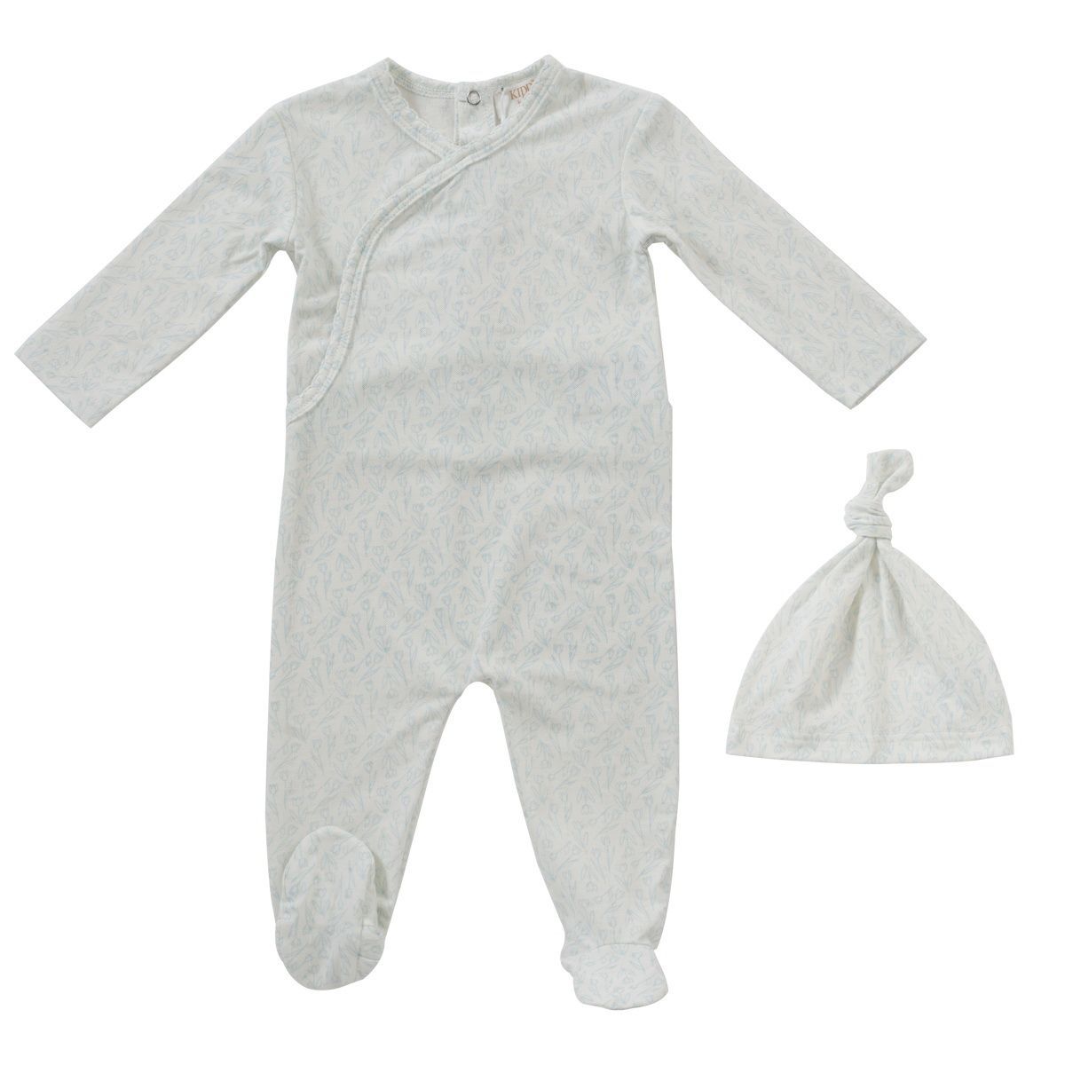 Kipp Tulip Romper & Bonnet - Blue Kipp Tulip Romper & Bonnet - Blue