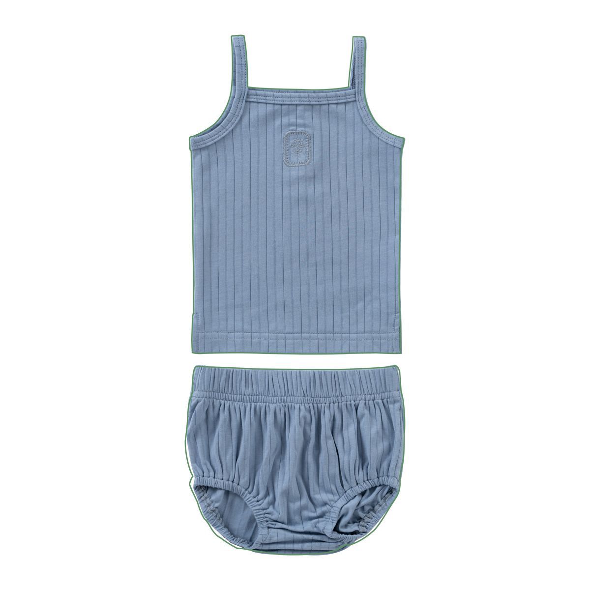 Kipp Embroidered Rib Tank Set - White Kipp Embroidered Rib Tank Set - White