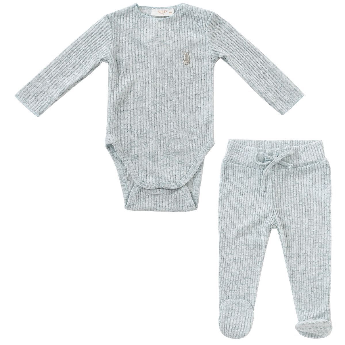Kipp Slub Knit 2PC Set - Blue Kipp Slub Knit 2PC Set - Blue