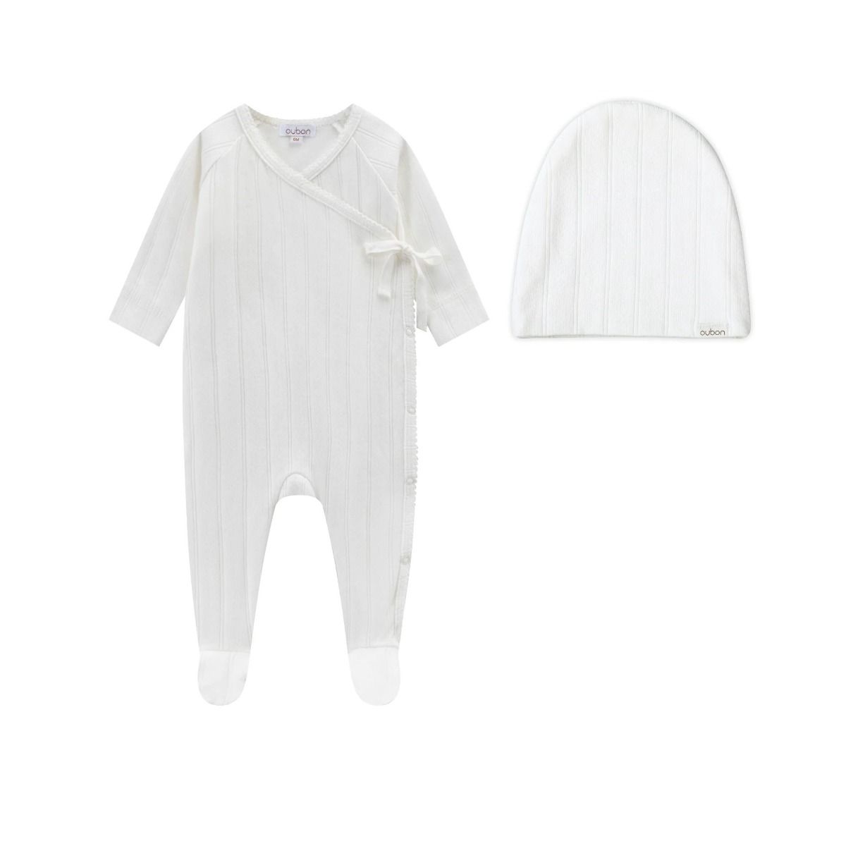 Oubon Carasoul Footie & Hat - Pink Oubon Carasoul Footie & Hat - Pink