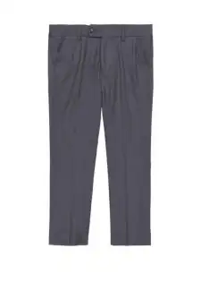 Charkole boys classic fit dress pants medium grey