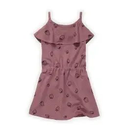 Sproet & Sprout Orchid Pointelle Dress Print Strawberry