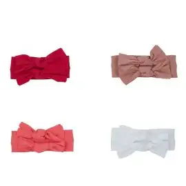 Double Bow Baby Band Red