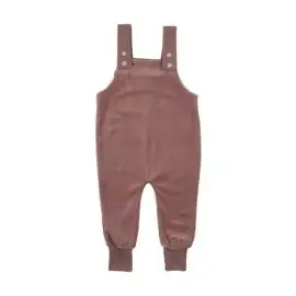 Lil legs Berry Velour Overalls