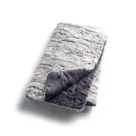 Zandino Plush Baby Blanket Mia Silver/Charcoal