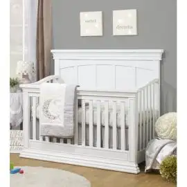 Sorelle Modesto 4-in-1 Convertible Crib in White 