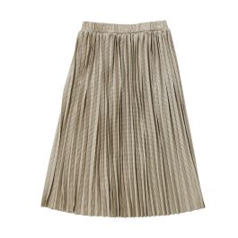 Coco Blanc Gingham Maxi Skirt Brown