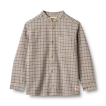 Wheat Shirt L/S Willum Blue Check