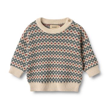 Wheat Jaquard Pullover Harlow Offwhite