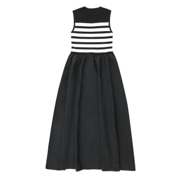 Coco Blanc Striped Maxi Black/Cream