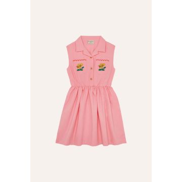 The Campamento Flowers Dress Pink