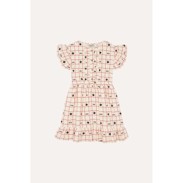 The Campamento Fruits Allover Dress Ecru
